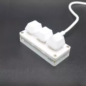 Пользовательская клавиатура с тремя клавишами быстрого доступа для программистов — копировать, вставить, вырезать, выбрать, ввести, звук, управление игрой red axis, CtrlCV