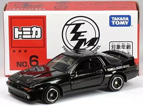 Пользовательская модель Tomica Event Toyota Supra Solid Black No.6 [A70] чёрный