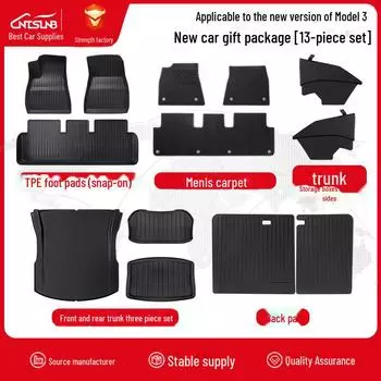 Пользовательские автомобильные коврики TPE для Tesla Model Y/3 Model 3 Old Model