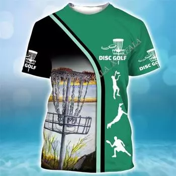 Пользовательские Диск-гольф 3D-печать Молочные волокна Baby Skin Feeling Высококачественная спортивная футболка Летняя мужская футболка S
