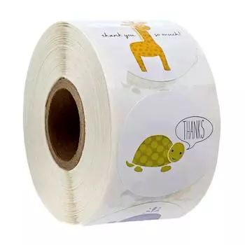 Пользовательские наклейки-закладки цветы 6 стилей спасибо милые канцелярские принадлежности X040 A13-500pcs-2.5cm