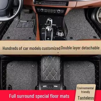 Пользовательские полноразмерные напольные коврики для Geely Binyue и Binyue Pro 2023 года double layer чёрный