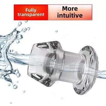 Полая анальная пробка Прозрачный подглядывающий анальный расширитель Вестибулярные шарики для вытягивания Анальная пробка Предотвращение утечки Жидкость Взрослые Эротические товары S