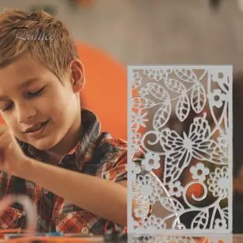 Полая бабочка для резки штампа для скрапбукинга альбом карты DIY трафарет для тиснения шаблон серебряный