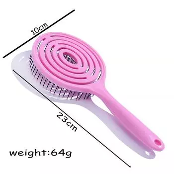 Полая расческа Массажная расческа Расческа для укладки волос Пушистая расческа Расческа для вьющихся волос Пластиковая расческа