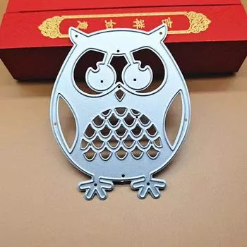 Полая Сова дизайн стиль металлические трафареты DIY Скрапбукинг тиснение трафарет бумага ремесло шаблон альбома серебряный