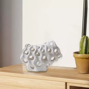 Полая современная статуя декоративная фигурка художественные промыслы скульптура настольное украшение для полки шкафа белый