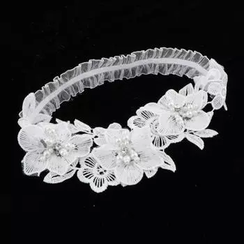 Полая свадебная подвязка для ног с цветком и жемчугом для подружки невесты