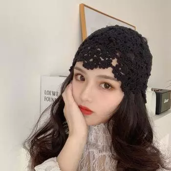 Полая вязаная крючком сумка-шляпа женская корейская версия универсальная солнцезащитная шляпа для знаменитостей Интернета весна тонкая летняя универсальная M56-58cm жёлтый
