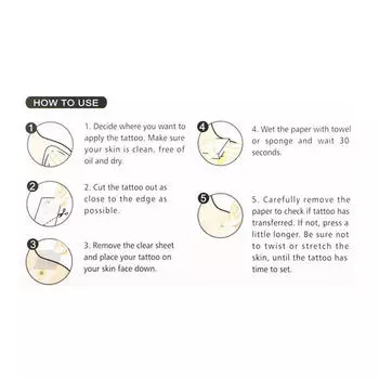 Полая звезда, переносная вода, звезда, водонепроницаемая временная татуировка, наклейка, сексуальный продукт