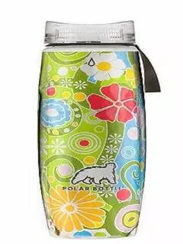 Polar Bottle Эргономичный изолированный термос с графическим изображением 0,65 литра - ЗЕЛЕНЫЙ