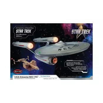Polar Lights Star Trek Space Operation Enterprise Botany Bay Scale Пластиковая модель POL1000 USS. NCC-1701 и 1/1000 (Комплект для застёжек)