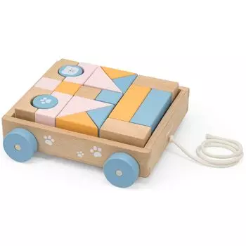 PolarB Polar Bee Tsumiki Wagon деревянные игрушечные строительные блоки TYPR44096