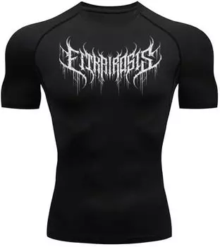 Polaris Ark компрессионная рубашка черная для мужчин тренажерный зал фитнес тренировки производительность спортивная одежда одежда для мужчин рубашки XXXL чёрный