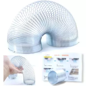 Polaristure Slinky Toy Spring Metal Old Toy Spring Showa Era Японская простая инструкция по эксплуатации в комплекте