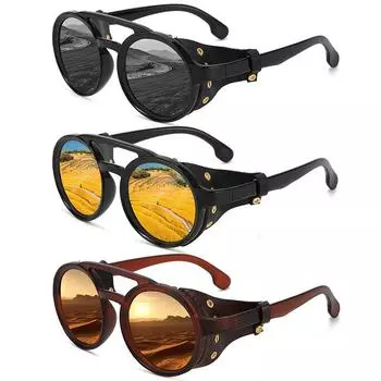 Polarized Night Vision Windproof Sand Glasses Retro Outdoor Riding Sunglasses Pilot Driving Sunglasses Hiking Glasses