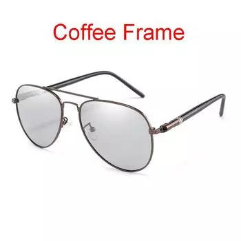 Polarized Sunglasses Photochromic Goggles Men Driving Fishing Transition Glasses Coffee