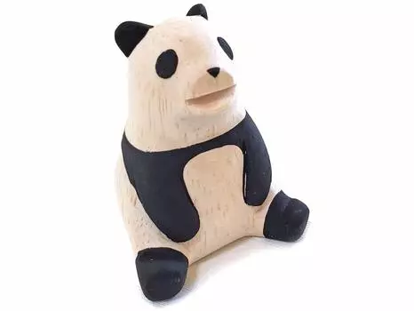 Pole Pole Animal Goods Panda Panda Handmade Wood Cutting Decoration Handmade