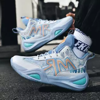 Полевые боевые баскетбольные кроссовки для мужчин, которые не скользят на земле, студенческие кроссовки для всех видов спорта, молодежная спортивная обувь 40