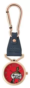 [Полевые работы] Карманные часы Moomin Ladies Analog Keychain Little My Moomin Carabiner KC2 Navy MOM014-3