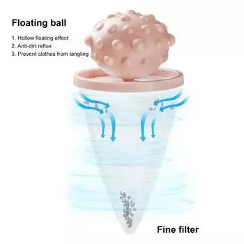 Полезное эффективное средство для удаления волос из стиральной машины из полиэстера с защитой от трещин для дома розовый