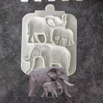Полезная антипригарная форма для украшения торта, 3 вида стилей, форма для печенья со слоном, львом и жирафом, форма для торта, шоколадная форма A