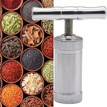 Полезная эргономичная ручка, широкое применение, долговечная Т-образная дробилка для имбиря и чеснока, принадлежности для панели инструментов, дробилка для чеснока серебряный