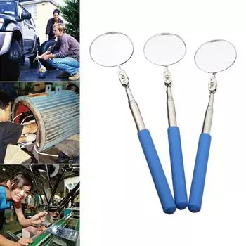 Полезная эргономика Прозрачное телескопическое зеркало Выдвижное смотровое зеркало для автомобиля Автопринадлежности синий