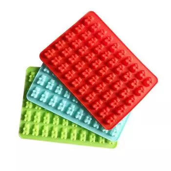 Полезная, безопасная в использовании, экологически чистая портативная 3D-форма для конфет в форме медведя «сделай сам», для семейной формы для желе фиолетовый