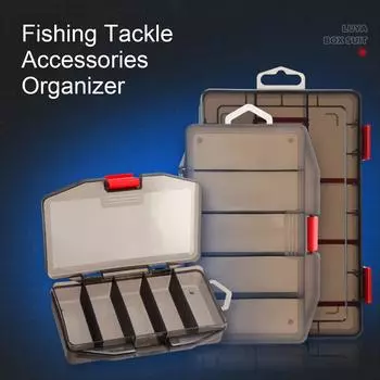 Полезная большая емкость полипропиленовая пластиковая коробка для рыболовных приманок, аксессуары для рыболовных снастей, органайзер, принадлежности для рыбалки S