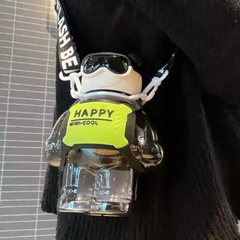 Полезная чашка для воды на 800 мл, подарок через плечо, материал ПК, мультяшная форма, кувшин для питья, товары для дома 800ML чёрный