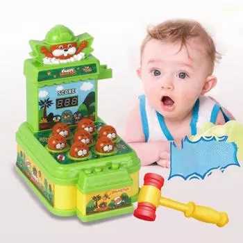 Полезная гладкая поверхность Звуковой эффект 3 режима Родитель-ребенок Интерактивная игра Удар Крота Ежедневное развлечение Удар S