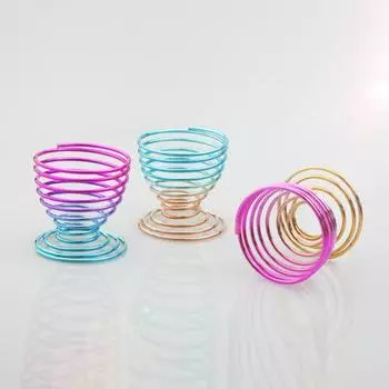 Полезная градиентная цветная легкоочищаемая подставка для яичного порошка для женщин