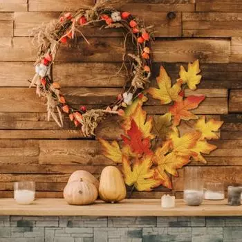 Полезная имитация кленового листа, легкий уход, сделай сам, 3 вилки, реквизит для фестивалей, имитация кленового листа, товары для Хэллоуина вино красного