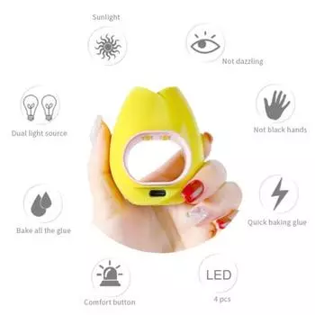 Полезная лампа для фототерапии ногтей, безболезненная, простая в эксплуатации, отверждаемый гель для ногтей розовый