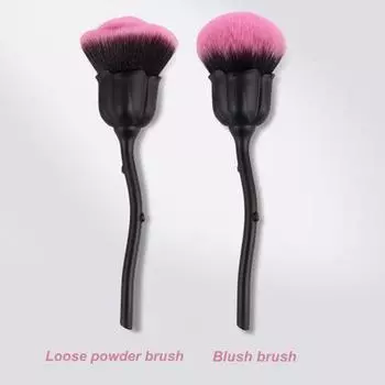 Полезная, легко очищаемая кисть для контурирования из искусственного волокна, рассыпчатая пудра, румяна для девочек F
