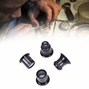 Полезная лупа, очки, лупа, набор линз, инструмент для часовщика, ремонт часов 4pcs/set