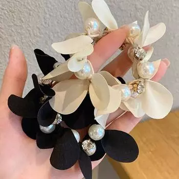 Полезная Неразрывная привлекательная повязка для волос с имитацией жемчуга и стразами, хвост, лепесток, принадлежности для фотосъемки хаки