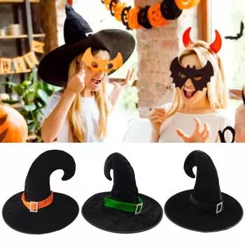 Полезная очаровательная эластичная шляпа ведьмы волшебница Хэллоуин нарядное платье реквизит для маскарада One Size зелёный