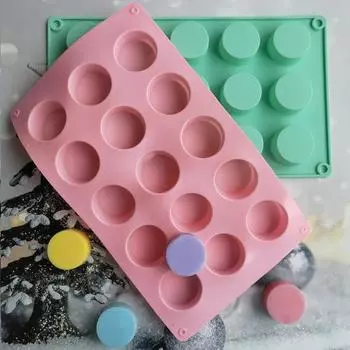 Полезная пищевая многоразовая легкая силиконовая форма для моделирования десертов с пуговицами для ресторана, форма для торта синий