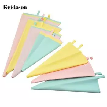 Полезная пищевая складная сумка для хранения крема, 12/14/18 дюймов, глазурь, инструмент для украшения торта, аксессуары для выпечки 12Inch светло-зеленый