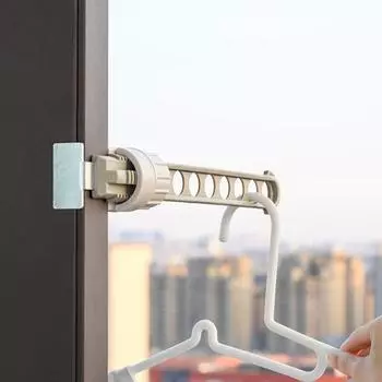 Полезная практичная износостойкая вращающаяся пряжка из нержавеющей стали, вешалка для одежды, сушилка с 8 отверстиями, вешалка для одежды серый