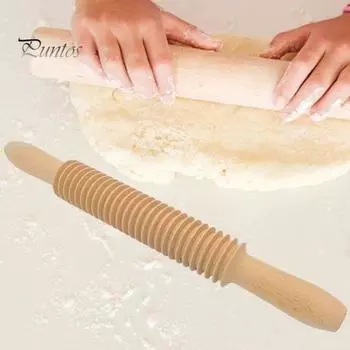 Полезная прочная конструкция, устойчивая к загрязнениям скалка, 2-в-1, деревянный резак для выпечки хлеба и выпечки, роликовый ролик, аксессуары для приготовления пищи