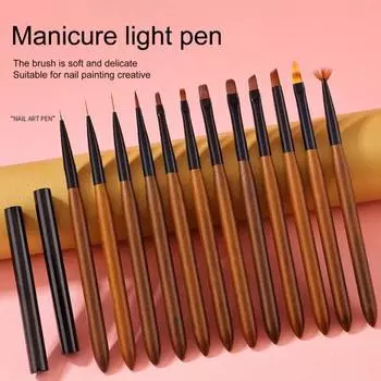 Полезная ручка для фототерапии ногтей, не осыпающаяся, многоразовая, своими руками H