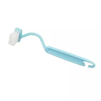 Полезная щетка для туалета 1 шт. 4 см*20,5 см Щетина 2,7 см зелёный