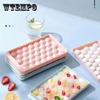 Полезная штабелируемая безвкусная легкосъемная силиконовая герметичная форма для виски для ледяных шаров для бара, форма для изготовления ледяных шаров розовый