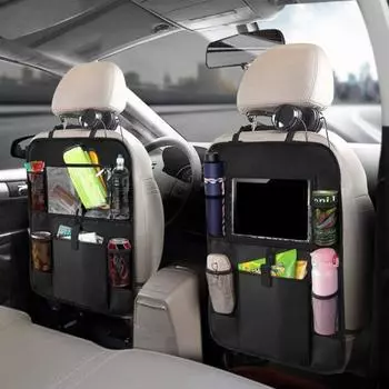 Полезная сумка на заднем сиденье, износостойкая, черная, широкого применения чёрный