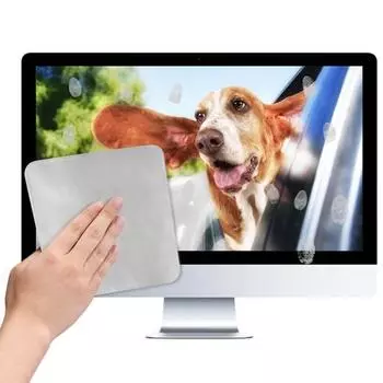 Полезная ткань для полировки экрана из микрофибры с мягкой текстурой, серое полотенце без заусенцев для iPhone серый