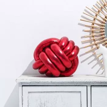 Полезная трехжильная веревка эластичная диванная подушка современный узелок мяч спальный декор бытовые товары 20cm серебряный