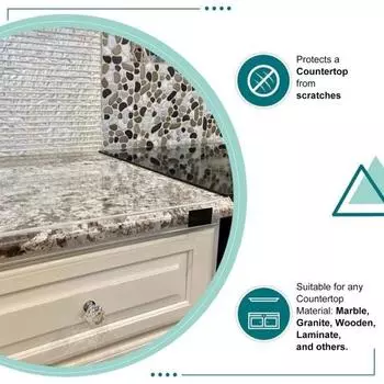 Полезная утолщенная нарезка овощей, легкая чистка, кухонная столешница, акриловая разделочная доска, кухонные принадлежности, акриловая разделочная доска чистый